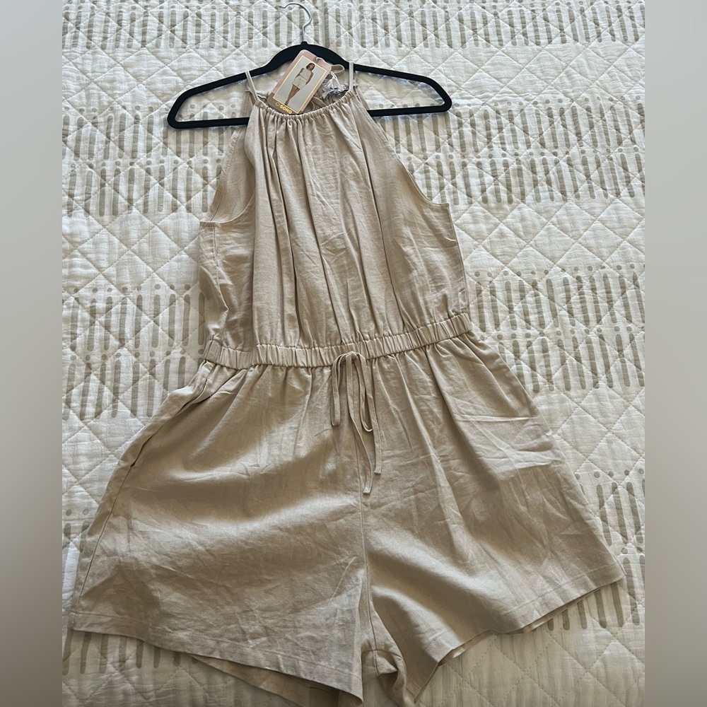 Ci Sono Khaki Romper